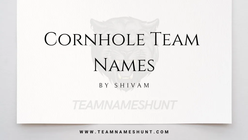 Cornhole Team Names