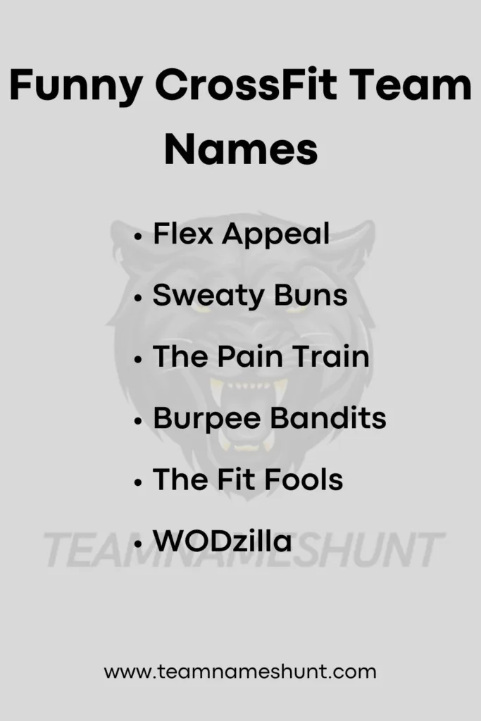 Funny CrossFit Team Names