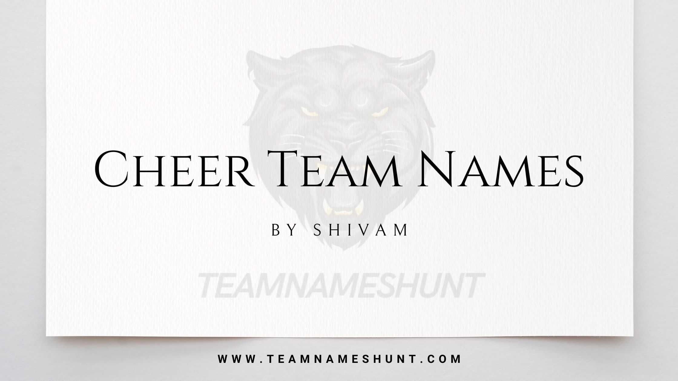 Cheer Team Names