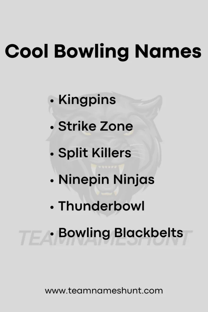 Cool Bowling Names