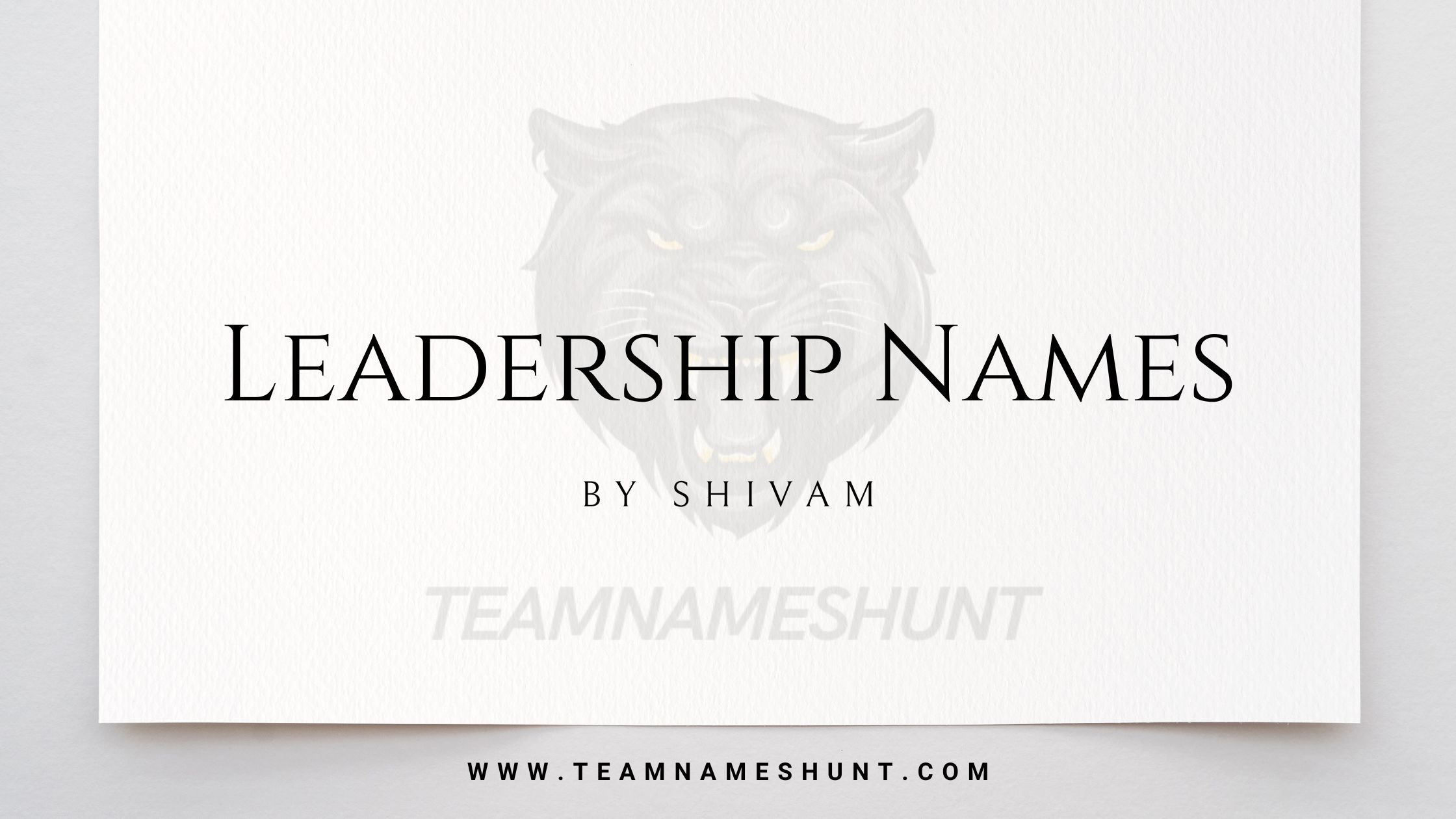 Leadership Names